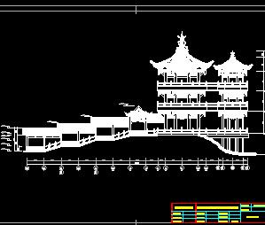 寺庙恢复重建双亭古建筑施工图纸免费下载 园林古建