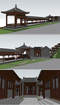 su建筑模型 sketchup草图大师建筑模型模板下载