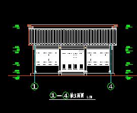 某环境整治工程仿古建筑群施工图纸免费下载 园林古建