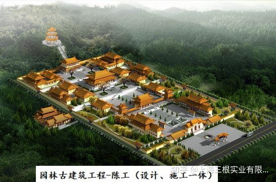 天王殿设计效果图 寺庙仿古凉亭工程施工图 仿唐古建设计施.